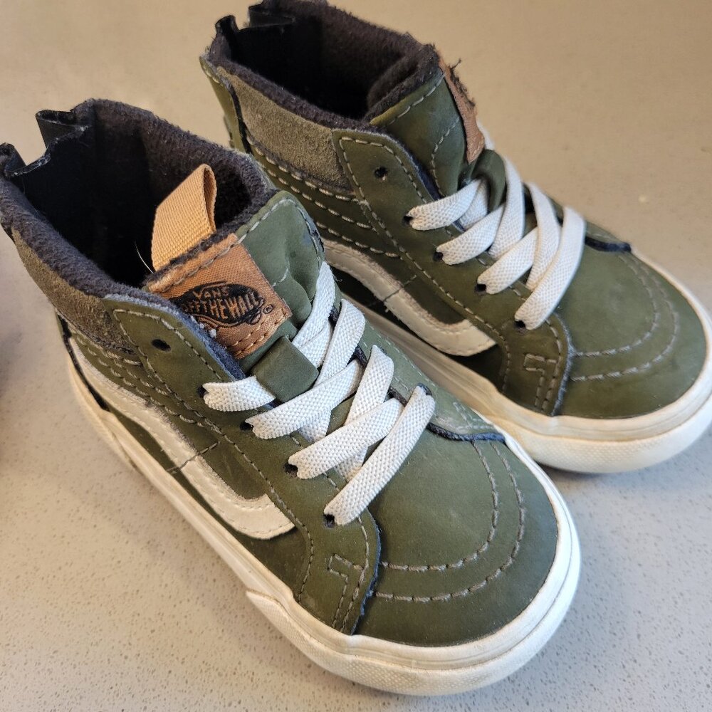 Toddler Vans Sk8 Hi MTE Green